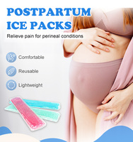 Coussinets de gel post-partum chauds et froids, coussinets de refroidissement périnéaux, soulagement de la douleur de grossesse, pochettes de glace avec 2 manchons lavables