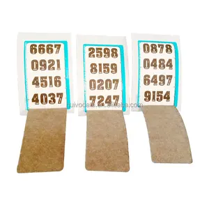 Custom Pull Tab Lottery Tickets Lucky Pull Tab Paper Cards Printing Wholesale Lottery Winning Ticket Maker