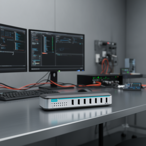 Moxa UPort 207 Concentrador USB Industrial de 7 Puertos con Carcasa Metálica - Product Image 3