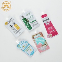Sachet d'échantillon cosmétique de luxe, emballage d'échantillon cosmétique, pochette liquide, petit sac, sac à savon liquide, pochettes à bec verseur, pochette en forme de bouteille