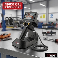 2.8mm 3.9mm 6mm 360 °   Boroscopio Industrial Articulado, Endoscopio IP67 Resistente al Agua, Pantalla IPS de 5 Pulgadas y 1080P, Cámara de Inspección Portátil