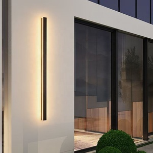 Jylighting ngoài trời IP65 và phòng trong nhà dải màu đen dẫn đèn tường ánh sáng không thấm nước nhôm Acrylic vườn đèn tường đèn - Product Image 5
