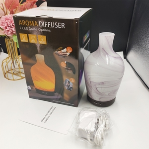 <span class=keywords><strong>Diffuseur</strong></span> d'huiles essentielles électrique ultrasonique en verre 3D avec télécommande, 7 couleurs LED, aromathérapie, humidificateur, usage domestique, 120 ml - Product Image 6