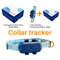 Mini Rastreador GPS Recargable para Gatos, Collar con Posicionamiento en Tiempo Real, Rastreador Portátil Antipérdida