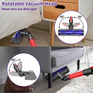 Cabezal de Repuesto de Liberación Rápida con Accionamiento Directo al Vacío para <span class=keywords><strong>Dyson</strong></span> V7-SV10-SV14, Cepillo Eléctrico para Pisos de Madera y Alfombras - Product Image 4