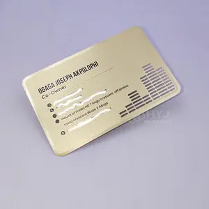 Vàng sang trọng kim loại kinh doanh Thẻ VIP tùy chỉnh mạ Vàng thẻ kinh doanh kim loại