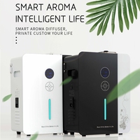 Vente chaude 220V Sans Eau Parfum Diffuseur Machine Smart Lock Électrique Huile Essentielle Diffuseur Noir Métal WiFi Hôtel Ménage