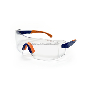 WELTA UV400 ANSI Z87.1 Matériau PC certifié CE Demi-monture transparente réglable anti-rayures anti-buée Lunettes de sécurité oculaires confortables - Product Image 1