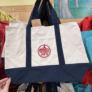 <span class=keywords><strong>Sac</strong></span> fourre-tout en <span class=keywords><strong>toile</strong></span> épaisse de grande taille en stock, <span class=keywords><strong>sac</strong></span> de shopping de créateur Trader Joe's avec logo brodé, <span class=keywords><strong>sac</strong></span> à bandoulière en <span class=keywords><strong>toile</strong></span> pour femme - Product Image 6
