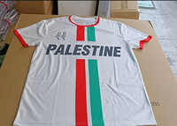 Großhandel Günstige Custom Polyester Palä stine nsische Bequeme und atmungsaktive Trikot Fußball Fußball Sport T-Shirt für Promotion Fan