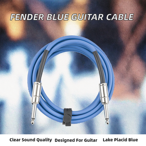 สายเคเบิลเสียงสำหรับกีตาร์ ยี่ห้อ Contour รุ่น OEM จากโรงงาน พร้อมอุปกรณ์เสริมสำหรับกีตาร์ สีฟ้าเลคพลาซิด ความยาว 10 ฟุต คุณภาพเสียงใสคมชัด - Product Image 2
