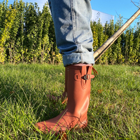 Bottes Wellington personnalisées pour adultes, bottes longues imperméables en caoutchouc pour femmes, bottes de pluie en caoutchouc pour femmes, vente en gros