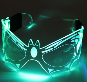 Gafas <span class=keywords><strong>de</strong></span> Tecnología Futurista Cyberpunk, Éxito <span class=keywords><strong>de</strong></span> Ventas 2024, Gafas LED para Cosplay <span class=keywords><strong>de</strong></span> Halloween, Gafas con Visera LED - Product Image 5