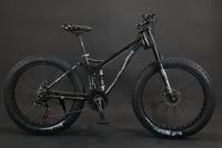 Vélos tout-terrain à suspension intégrale avec freins à disque, cadre Softail, pneus larges 4.0 de 26 pouces, 7/21/24/27/30 vitesses, vente en gros d'usine