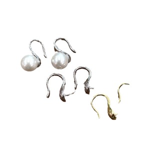 Crochets d'oreille en argent Sterling S925, boucles d'oreilles en perles pour femmes, composants de fabrication de bijoux, forme goutte, apprêts ronds QLS184 - Product Image 5