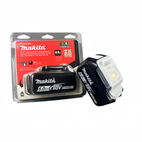 Batterie rechargeable Li-ion Makita 18V LXT 6.0Ah compacte en emballage blister, économique, pour outils électriques sans fil