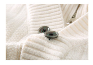 Pull tricoté à capuche pour homme, double couche, demi-zip, avec patte de boutonnage, style mode - Product Image 6