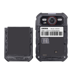 Caméra corporelle intelligente portable UNIWA Mini avec capteur CMOS, IP66, PTT, échange à chaud, 4G, WiFi, vision nocturne 1080p, audio, étanche, écran 2-3 pouces, SOS - Product Image 4