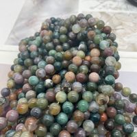 Perles en pierre d'agate naturelle de l'Inde perles rondes en pierre pour la fabrication de bijoux 6mm 8mm 10mm