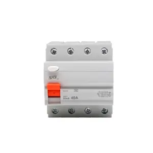 Три фазы 4P S-EA9 ID утечки магнитный остаточный ток выключателя электрический дифференциальный выключатель