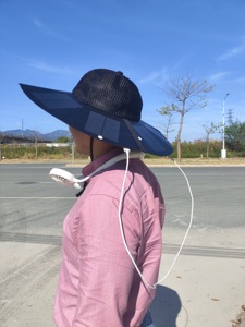 JZK produk baru topi tenaga surya baru topi Surya isi ulang portabel lipat mendaki gunung memancing Travel