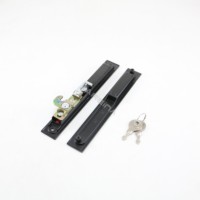 Cerradura de ventana de aleación de aluminio de doble cara y pestillo de manija de puerta corredera con llave