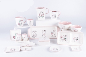 Porcelana de cerámica blanca personalizada, plato de mantequilla con cubiertas - Product Image 5
