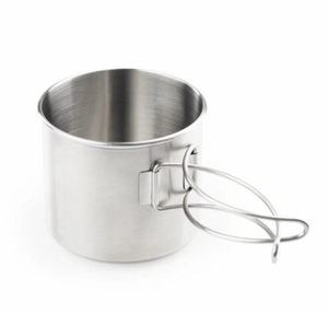 Marmite de cuisson en acier inoxydable 500 ml 700 ml pour camping en extérieur, café, eau, soupe, bouilloire, récipient à eau - Product Image 2