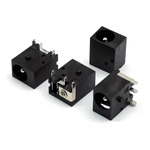 DC-004 DC power socket 3-pin female DC Jack 5521 5525 5.5*2.1/2.5 mm wire to board connector