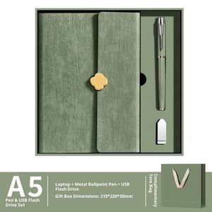 Wholesale Customized Business <b>Graduation</b> Favors A5 Journals Embossed Luxury Notebook with Pen Modern Personal Gift Set - Product Image 5