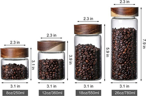 Bocal en Verre de Rangement Personnalisé pour Cuisine, Pot Mason à Épices Alimentaire avec Couvercle, Bocal de Rangement Alimentaire en Verre avec Bambou Hermétique - Product Image 6
