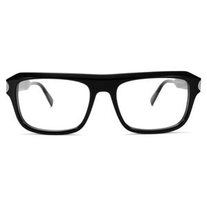 2025 yeni tasarım High-end Vintage Retro perçin asetat optik gözlük dikdörtgen siyah asetat gözlük çerçeveleri Unisex - Product Image 2