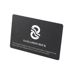 Matte Black Luxurious Finish Blank Metal Business Cards For Laser Engraving