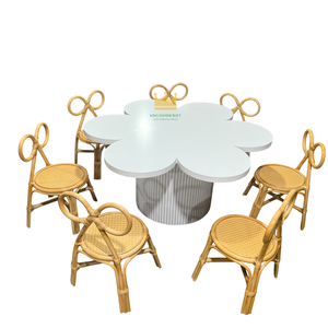Silla Infantil de Ratán Hecha a Mano, Moderna y Duradera, Muebles Infantiles de Mimbre Natural para Decoración de Eventos, Fiestas de Cumpleaños y Hoteles - Product Image 5