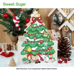 Conception originale, style à thème de Noël, cachette multifonctionnelle pour <span class=keywords><strong>hamster</strong></span> - Product Image 2