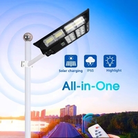 Nouvelle technologie, lampadaire solaire double face, étanche IP69, 60W 100W 400W, éclairage permanent, lampe solaire Jortan