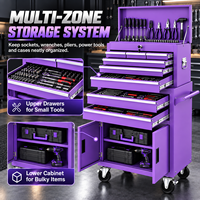 Armoire à outils en acier SPCC sécurisée et économique avec serrure à roulettes pour le stockage sur site de réparation d'équipements