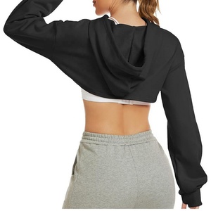 Sweat-shirt personnalisé pour femme, style streetwear hiver, décontracté, épais, en molleton 100% coton biologique, coupe sport de haute qualité, respirant - Product Image 4