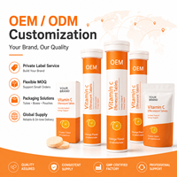 Tablet Effervecent Vitamin C & A & E 1000mg Liposomal Khusus Remaja, 20 Tablet/Botol, 2 Kali Sehari (OEM)