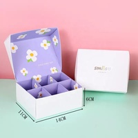 Emballage de macarons, boîtes de désert françaises de taille personnalisée, vente en gros, 6/8