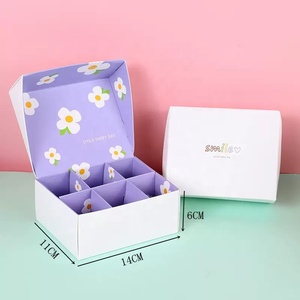 Emballage de macarons, boîtes de désert françaises de taille personnalisée, vente en gros, 6/8 - Product Image 2