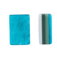 Mahjong américain, mahjong créatif en acrylique à 4 couches, vert, de style américain, ensemble portable d'échecs et de jeux de cartes pour la maison