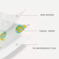 Dailys Cute Bavoir bébé jetable imperméable et non tissé avec poche Service OEM de voyage portable