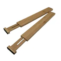 Diviseur de tiroirs en bois bambou, unisexe, réglables et empilables