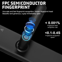 Vente en gros TTlock Smart Home Serrure de porte en aluminium Déverrouillage par empreinte digitale et carte à code Application personnalisée Smartphone Options de stockage de données dans le cloud