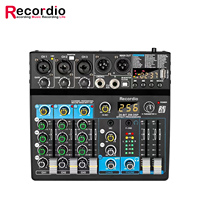 Console de mixage USB à 6 canaux pour DJ Mini mixeur audio Console de mixage audio professionnelle portable avec DSP 256