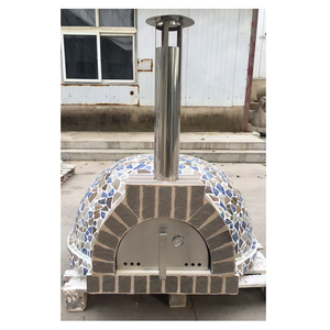 Four à <span class=keywords><strong>pizza</strong></span> professionnel Base de convoyeur automatique Four à <span class=keywords><strong>pizza</strong></span> au feu de bois avec pierre - Product Image 1