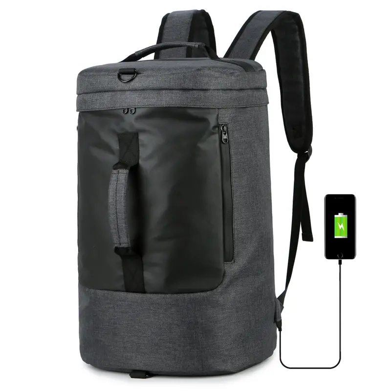 Nylon convertibile impermeabile zaino del computer portatile sacchetto di spalla di viaggi