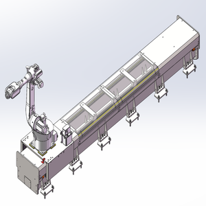 ציר 7 של רובוט מסילה, דיוק מיקום חוזר, מסילה לינארית, מסילה לינארית, מסילה כבדה, ציר תנועה של רובוט מסילה - Product Image 2