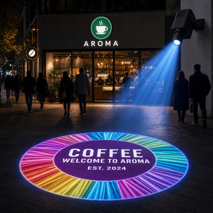 Custom Logo <b>Projector</b> <b>Light</b> Outdoor Waterproof Gobo <b>Projector</b> 20W 35W 60W 80W 100W LED Advertising <b>Lights</b> for Business Branding - Product Image 5